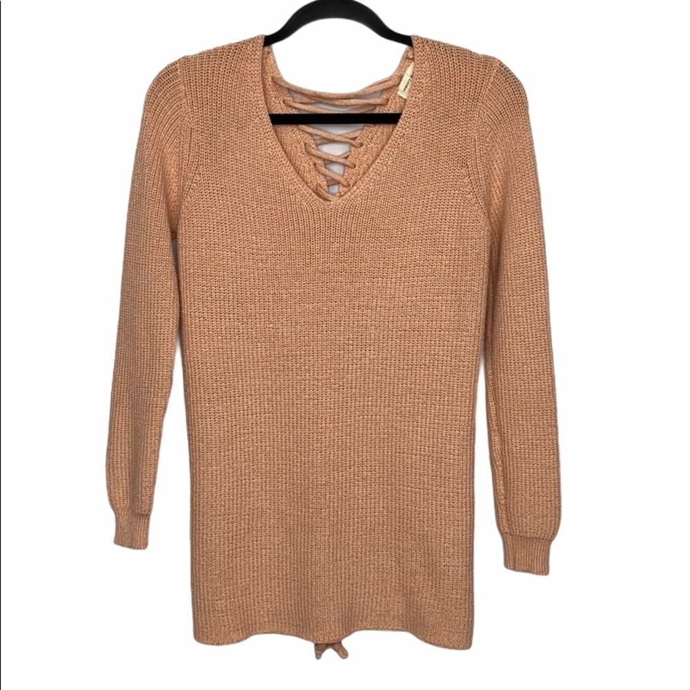 Emory Park Lace Back Sweater Size S